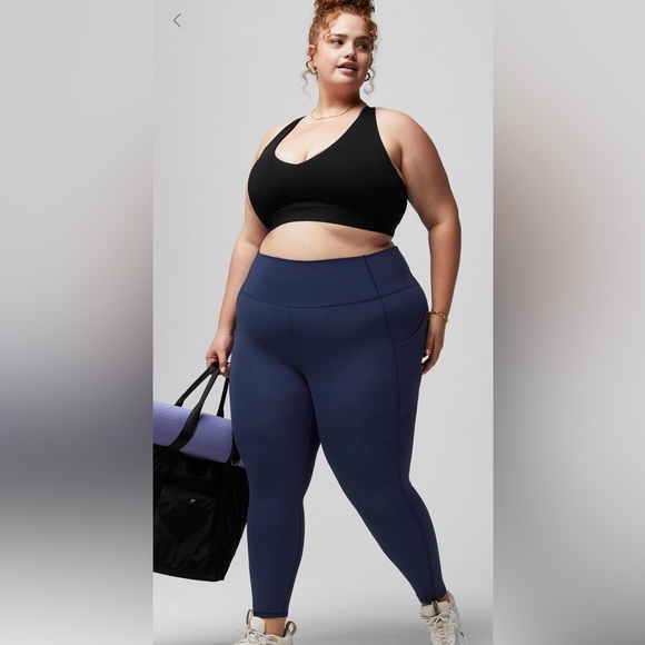 Fabletics Pants - Fabletics Oasis PureLuxe High-Waisted 7/8 Leggings Deep Navy Size 3x